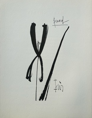 il Cardo Incisione Firmato #1961 #197ex Cardo Bernard Buffet 
