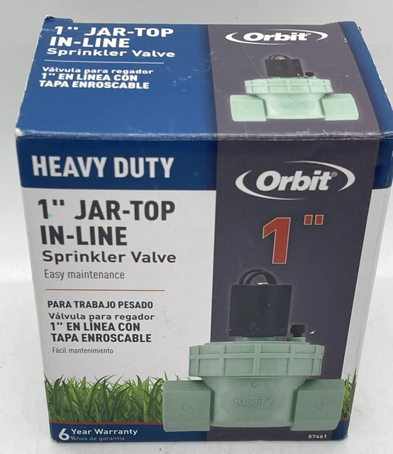 ORBIT 1” JAR Top In Line Sprinkler Valve 5746120rJ **NEW** £15.28