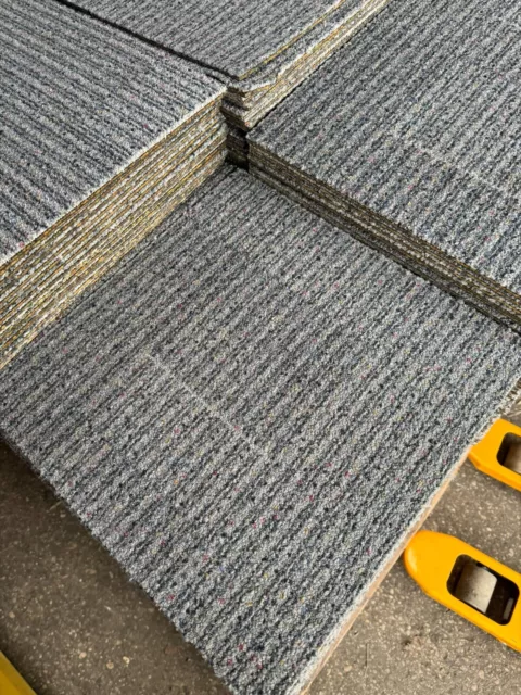 Reclaimed Grey Milliken Comfort Backed Carpet Tiles-20 Tiles/4sqm per box!!