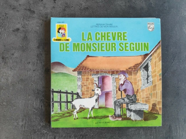 Philips 1963 2 Disque Livre 45T La Chevre De Monsieur Seguin Daudet Tbe