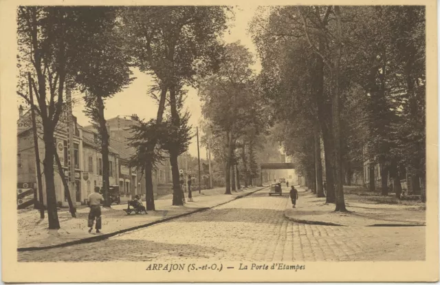 Postcard Arpajon The Stamp Door
