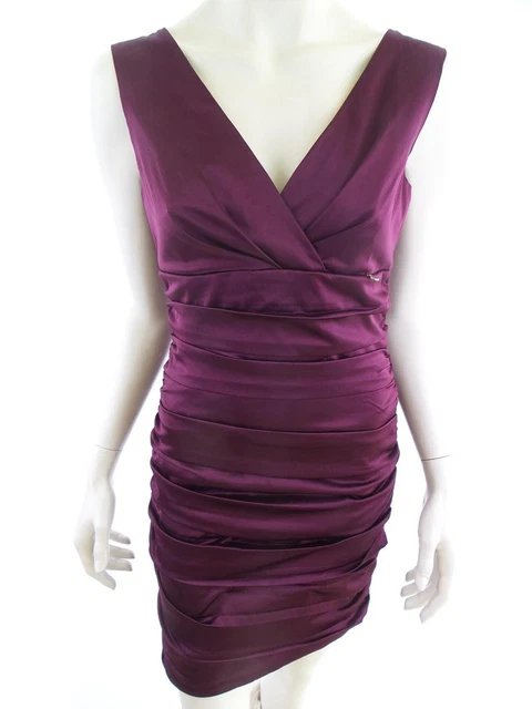 RINASCIMENTO T. M Violet Longueur genou Robe Moulante Sans manches EUR ...