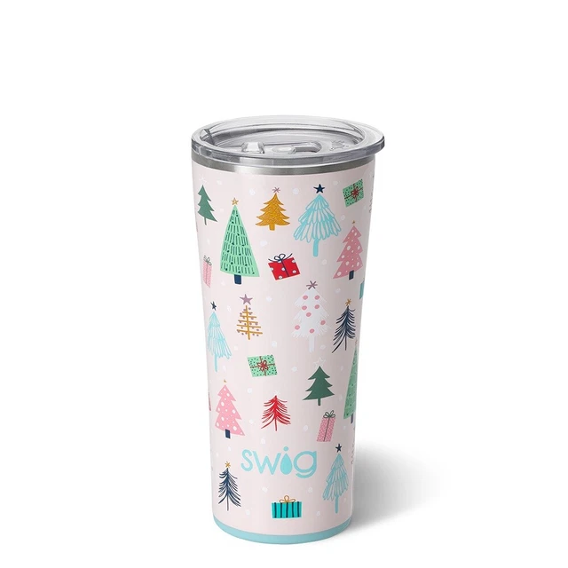 New Swig Life 22oz Triple Insulated Stainless Steel Tumbler Sugar Trees
