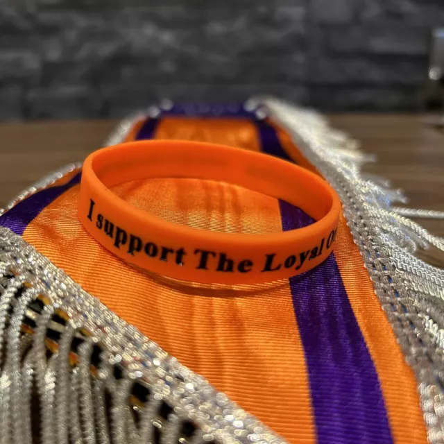 Orange Order Wristband - I SUPPORT THE LOYAL ORANGE INSTITUTION - New - Rare