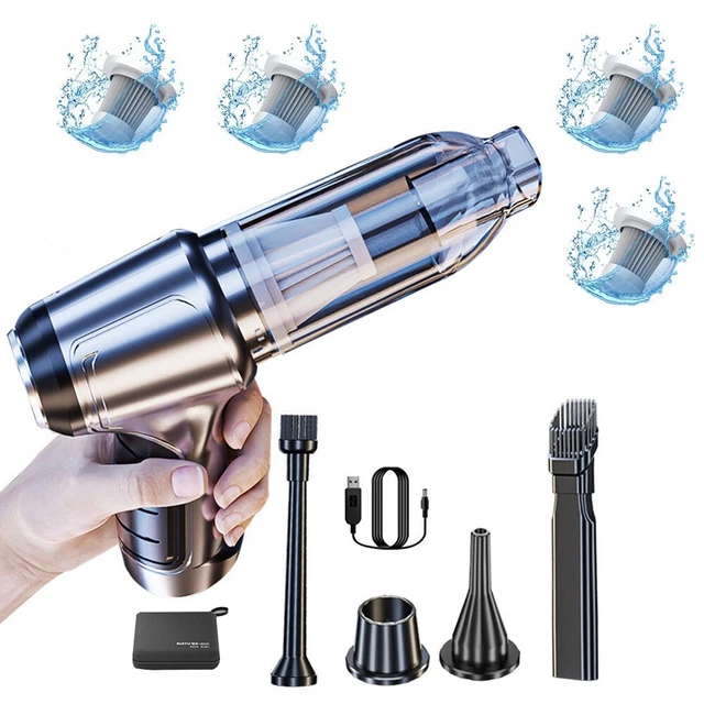 Aspirapolvere auto 12000PA ideale per pulire fessure e spazi ristretti