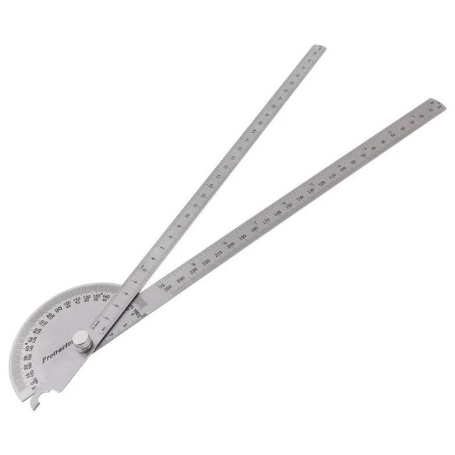 Woodworking Universal Angle Ruler Bevel Protractor Angle Measuring Ruler Tools