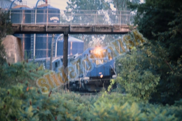Vtg 1979 Train Slide 314 BM Boston & Maine Railroad Engine X3L037