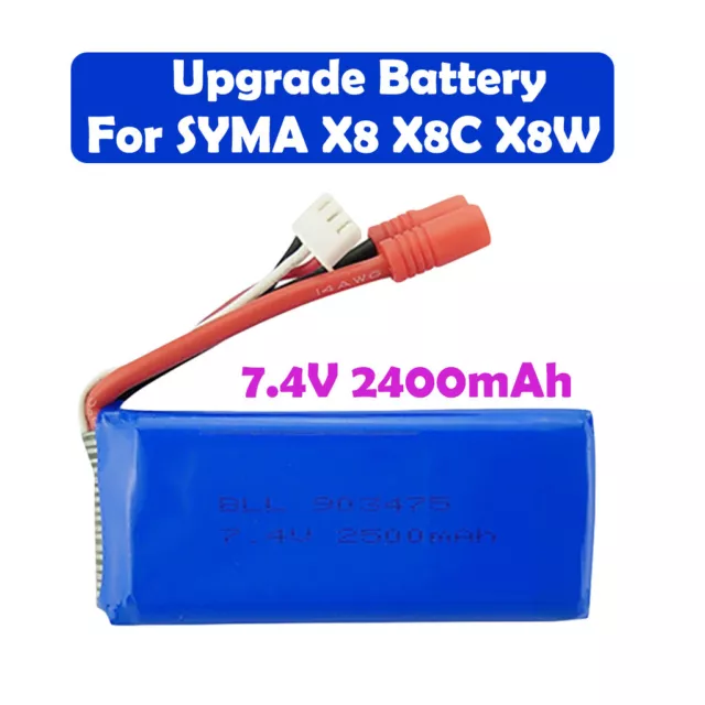 7.4V 2400Mah 25C Battery Suitable For Syma X8 X8C X8W Upgrade Spare Part