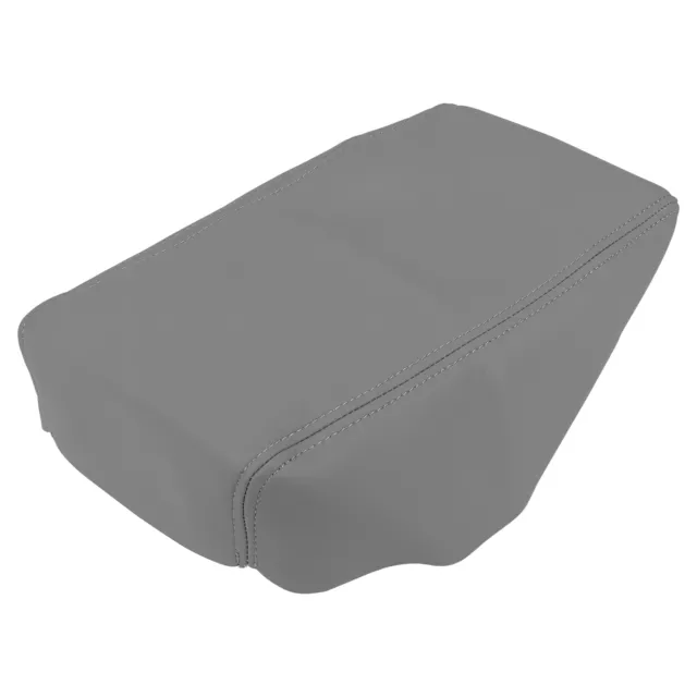 Gris Centre Console Accoudoir Couvercle Couverture Microfibre Cuir pour Auto