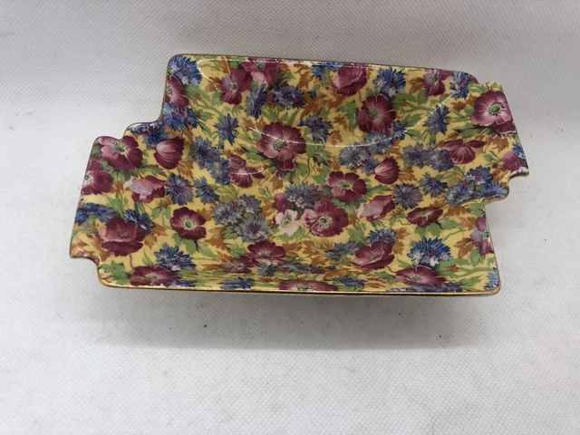 Royal Winton Grimwades Chintz ‘Royalty’ Candy Nut Dish? - Old Stamp - Odd Shape