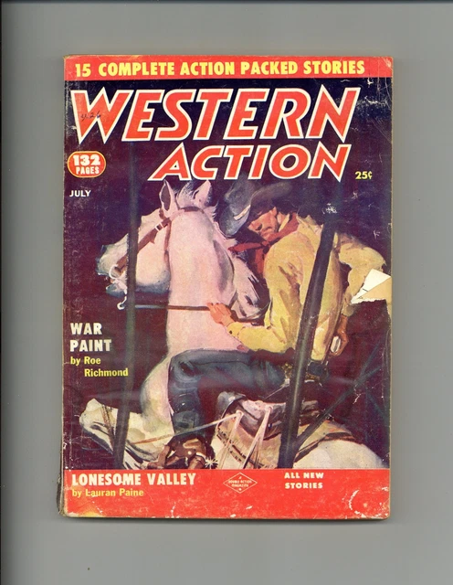 Western Action Novels Magazine 1st Series Pulp Vol. 20 #1 GD 1956