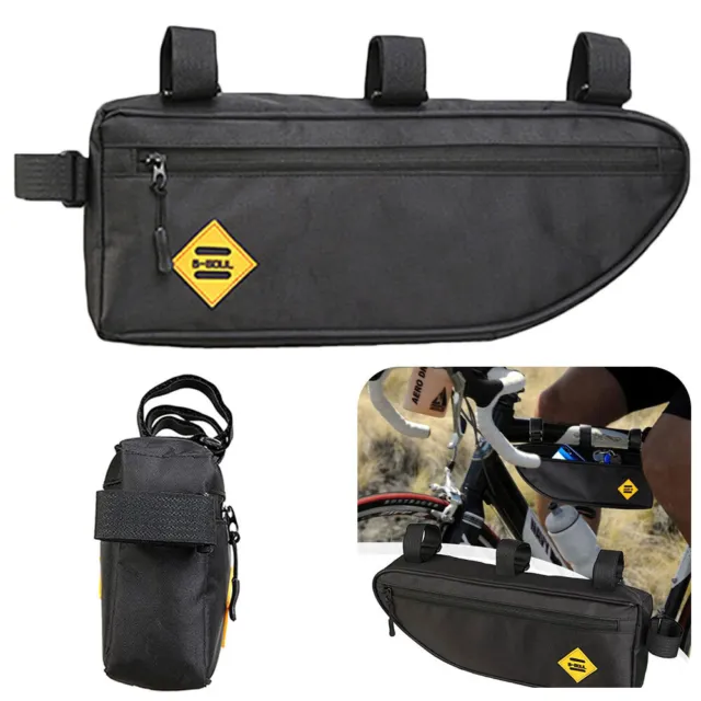 Bicycle Mountain Bike Cycling Waterproof Frame Front Top Tube Bag Pouch Pannier