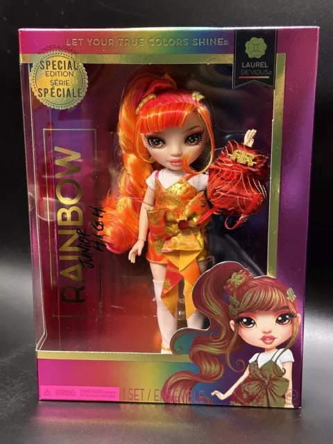 Rainbow Junior High Special Edition Laurel De'Vious - 9 Red and Orange  Posable Fashion Doll with Accessories and Open/Close Soft Backpack. Great  Toy Gift for Kids Ages 4-12 