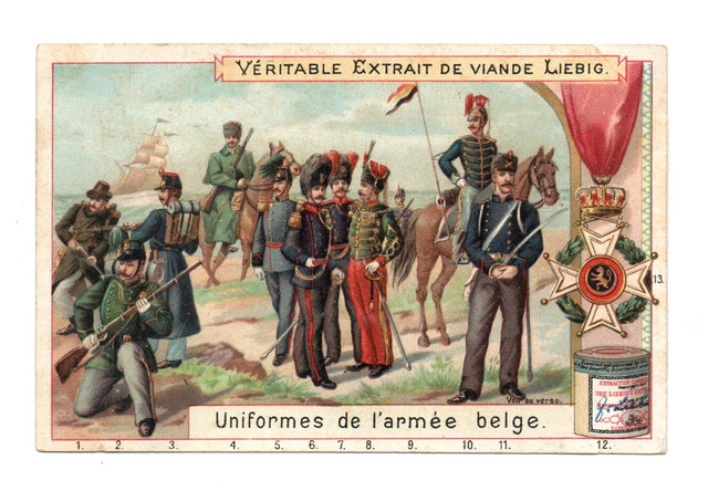 Chromo Liebig. Uniformi Da Esercito Belga