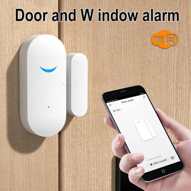Wireless Wifi Home Window Door Burglar Security Alarm Sensor System Alexa Google