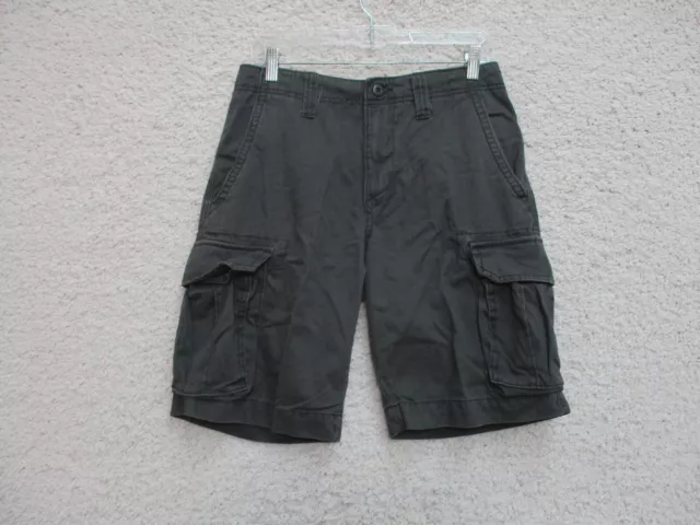 Old Navy Cargo Shorts 28 Mens Black Pockets Outdoors Cotton Modern Casual Mens