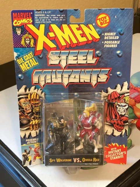 Toy Biz X-Men Steel Mutants Spy Wolverine vs. Omega Red - Die Cast - Sealed