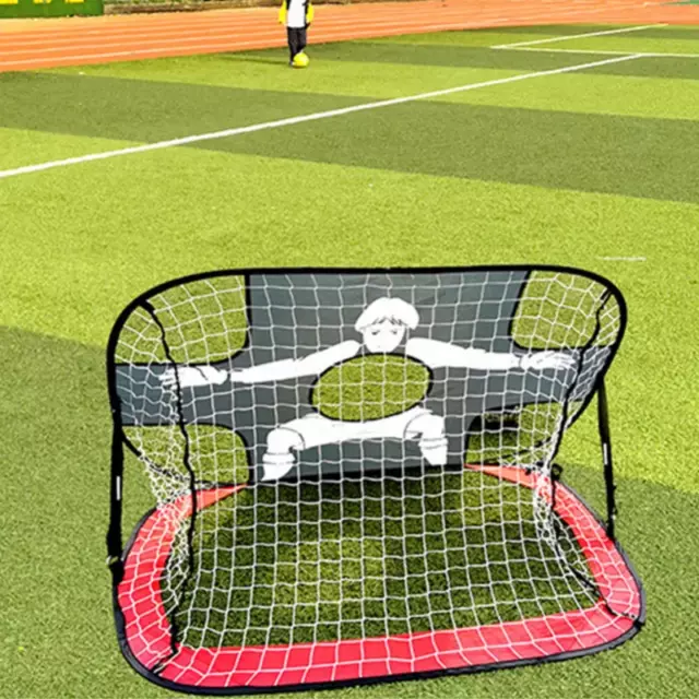 2-In-1 Portable Pop up Kids Soccer Goal Net with Carry Bag