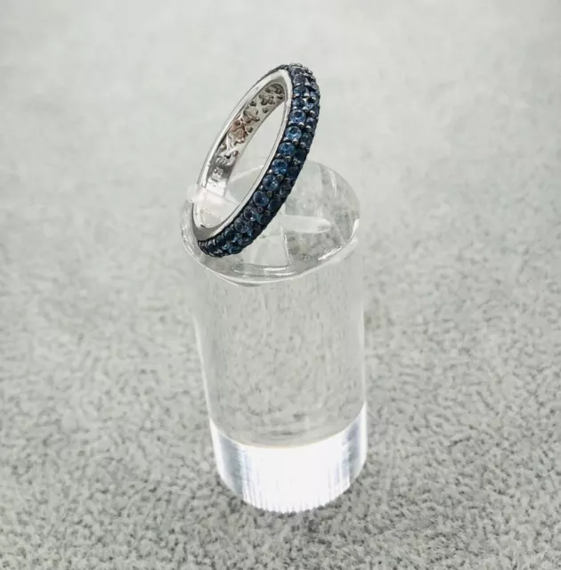 Esprit Bague pour Femme Avec Bleues Pierres, Taille de au Choix 50, Bon État 3