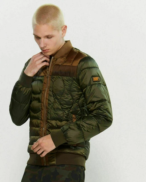 SuperDry MENS ‘Convex Mixed Quilt Bomber’ Jacket - Size S M XL