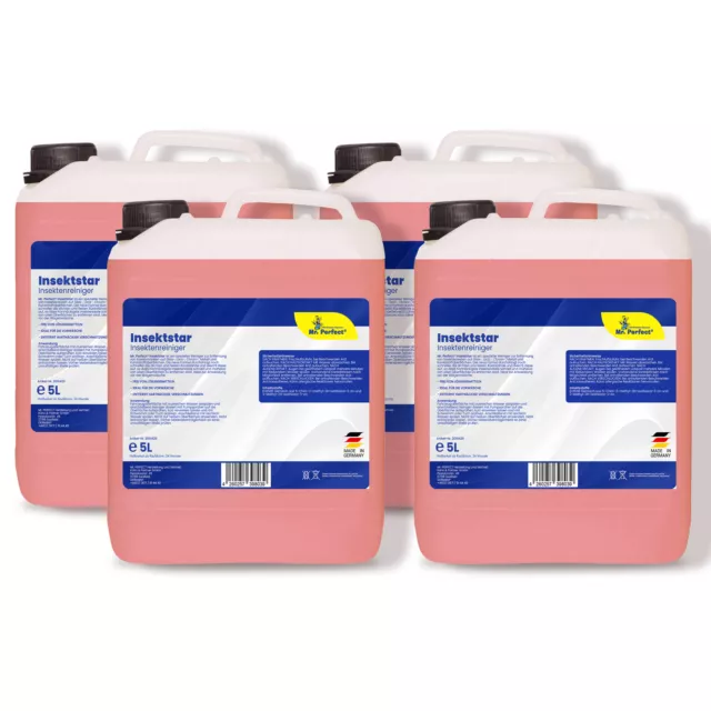 Mr. Perfect® antiinsetti 4x 5L antiinsetti detergente per insetti detergente per vernice