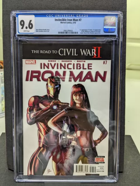 Invincible Iron Man 7 CGC 9.6, 1st print 1st Riri Williams