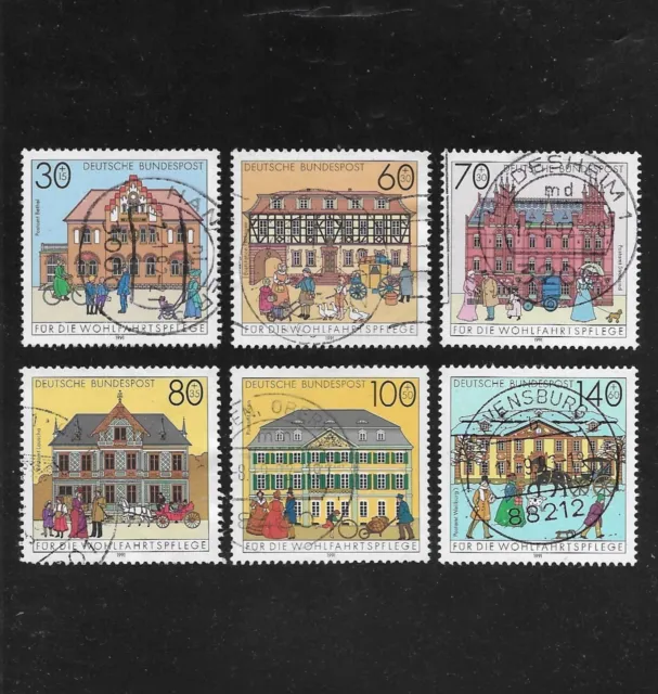 Briefmarken BRD / Bund 1991 Michel-Nr. 1563 bis 1568 gestempelt