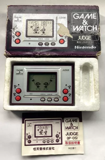 Vintage 1980 RARE Nintendo Game and Watch - JUDGE IP-05 - (Very Good Condition)