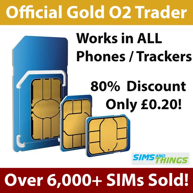 O2 02 SIM Card Pay As You Go for 2G GPS Tracker Devices GSM Car Pet Smart Watch 0.99 PicClick UK
