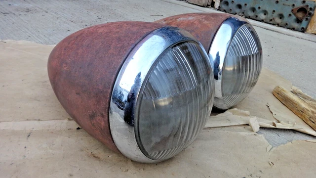 1939 Chevy Glass Taillight Lens, Pair 1939 Chevy Glass Taillight Lens, Pair