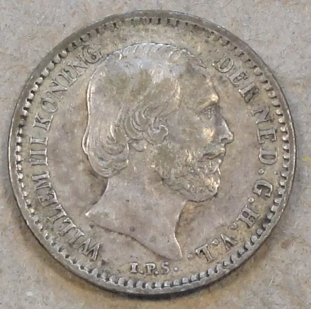 Netherlands 1890 Ten Cents Better Circulated Grade As Pictured