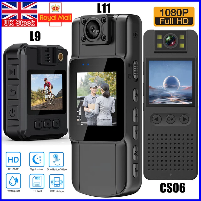 WiFi Video Recorder DVR IR Night 1080P HD Cam Camcorder Mini Body Police Camera~