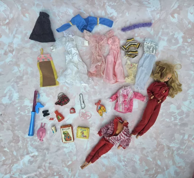 Vintage Barbie Doll Clothes And Accessories Lot