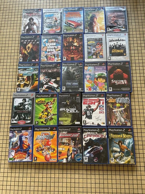 lot de 33 jeux ps2 playstation lire l annonce