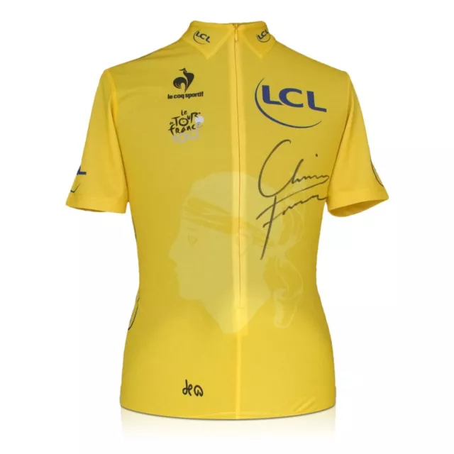 Maglia gialla Tour de France 2013 autografata da Chris Froome
