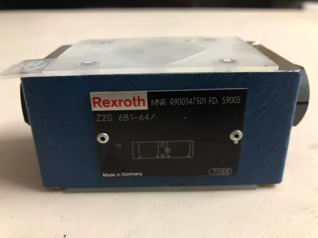 Rexroth Check valves, pilot operated. R900347501, Z2S 6B1-64/ FD:59005