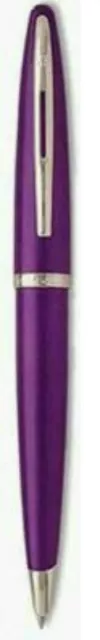 Waterman Carene  Ballpoint Pen Royal Violet Purple & Silver Trim New In Box