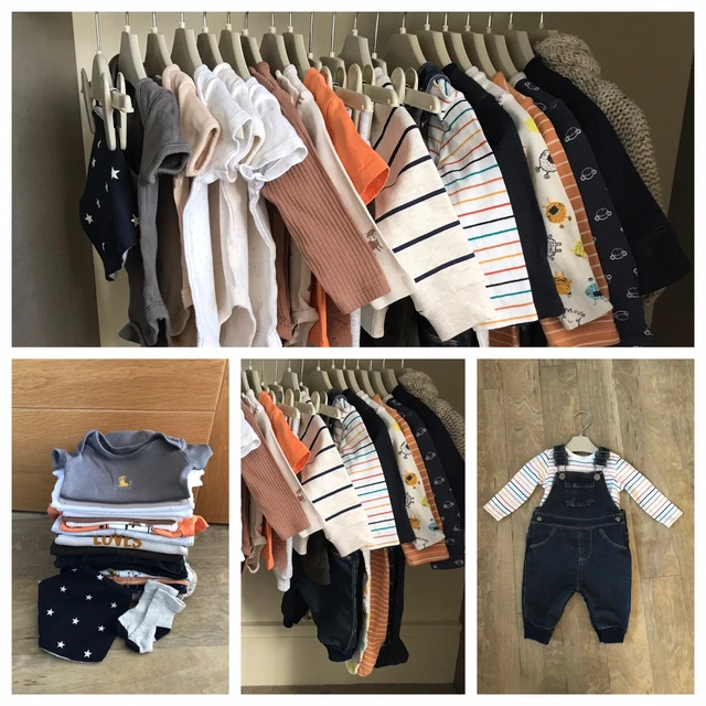 Beautiful Baby Boy Clothes Bundle Age 0-3 Months Great Condition.