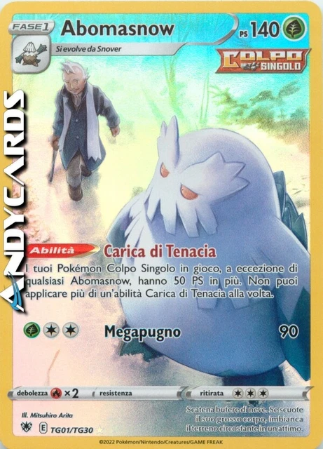 ABOMASNOW TG01/TG30 • Full Art • Sidereal Shine SWSH10 POKEMON