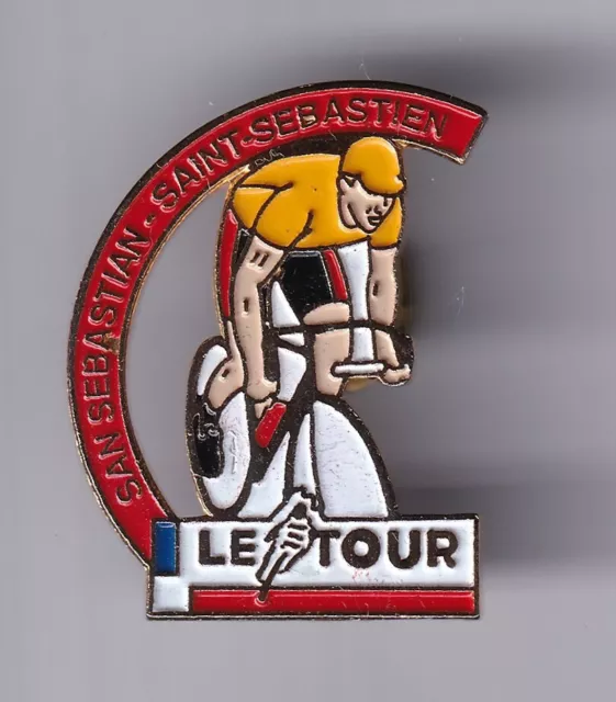 Rare Pins Pin's .. Velo Cyclisme Cycling Tour De France 1992 St Sebastien ~Fh