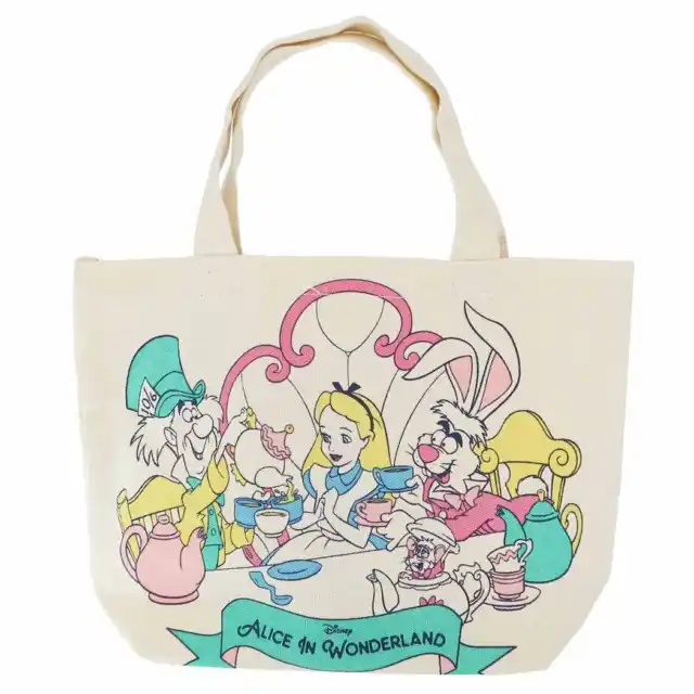 New Disney Alice in Wonderland Mini Tote Bag ( Party ) Lunch Bag DS1730 pouch