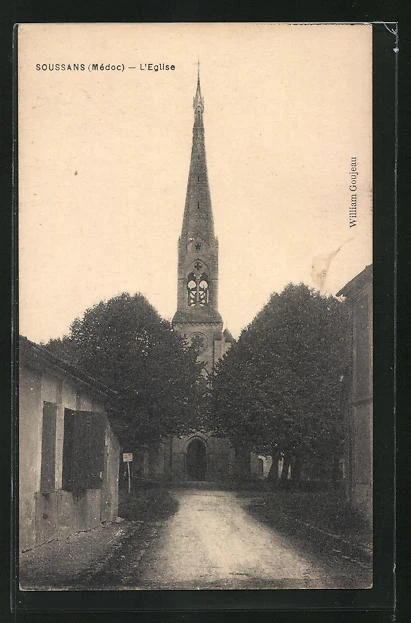 CPA Soussans, L´Eglise