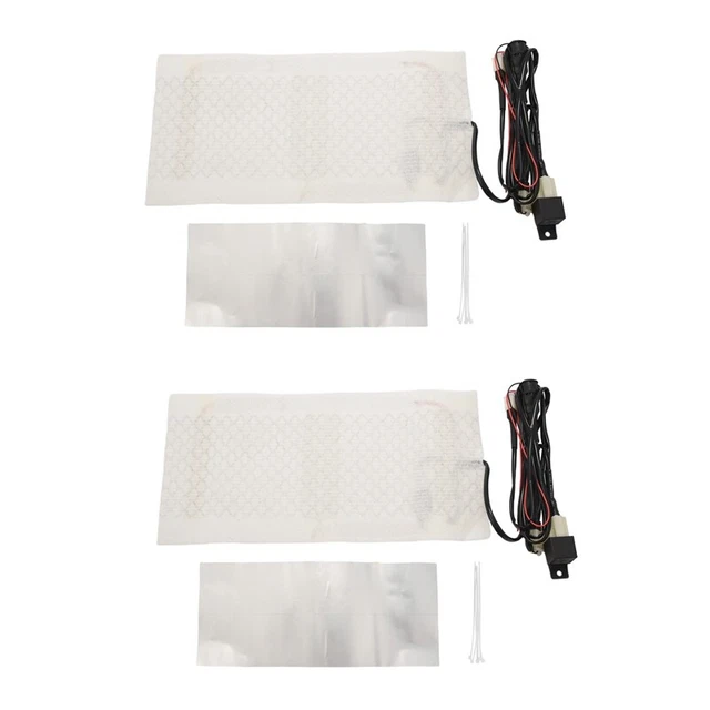 2x 12V Moto Universale ATV UTV con Interruttore Sedile Cuscino Sedile Carbonio HeiduG9C6