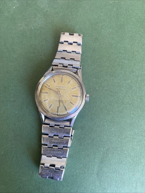 Montre Automatique HMT Kajal Pour Homme - Années 80 (1985) - Boîtier Doré, Bracelet Cuir - Neuf Sans étiquette