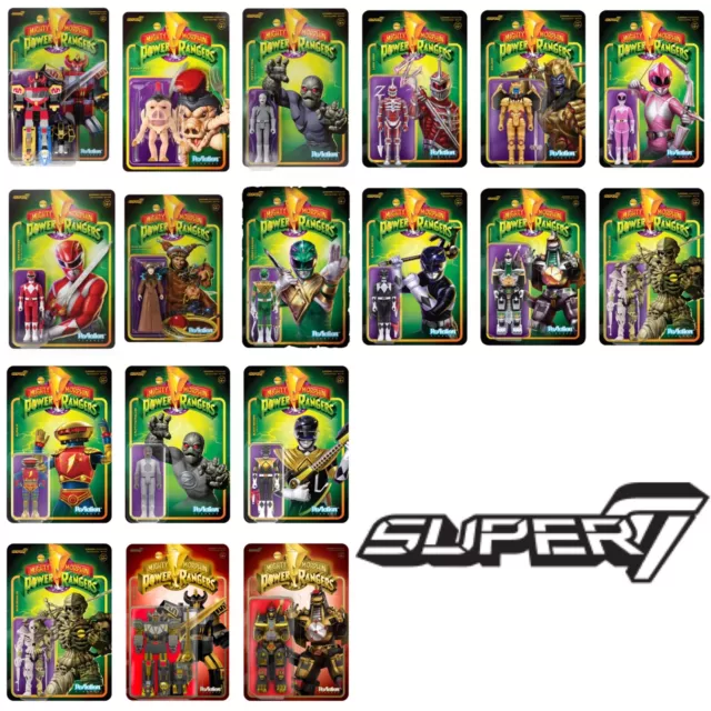 Mighty Morphin Power Rangers Super7 Reaction Figure 4" Hasbro Toy