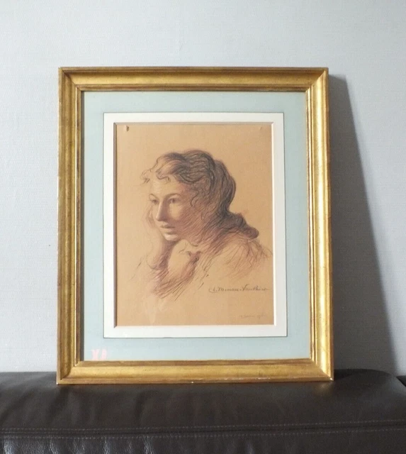 Charles MOREAU-VAUTHIER (1857-1924)  Portrait de femme
