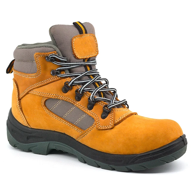Chaussures de securite et travail montantes marron cuir Haute nubuck Normes S1