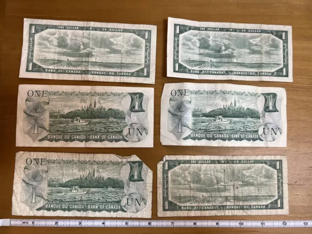1967 Lot Of Canada 25 Bank Notes And 35 Coins 65.25 Face 3