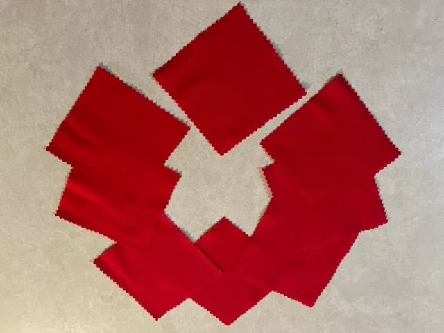 9 RED BEAVER Dam/Arctic Fisherman Tip Up Replacement Flags $8.00