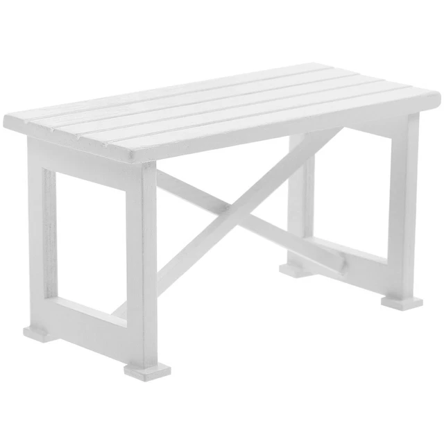 Dollhouse Dining Table Kitchen Table Decoration Dollhouse Outdoor Table Wooden